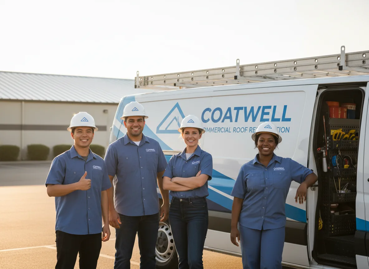 Commercial roof coating company in Kieler, WI
